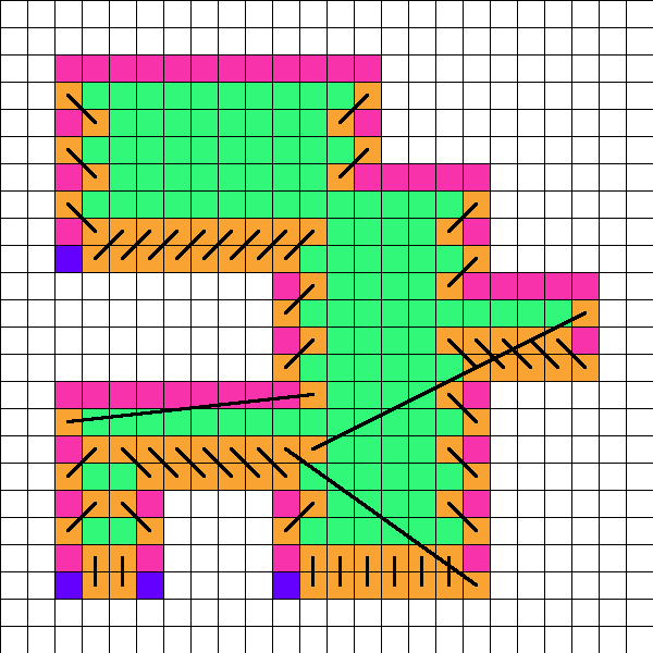 Example Path with Moved Half-Tiles